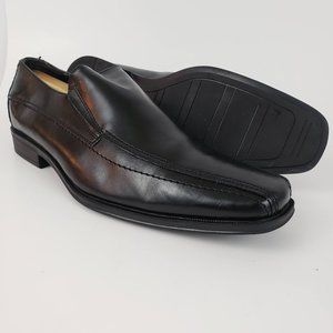 Robert Wayne Slip On Leather Square Toe Loafers